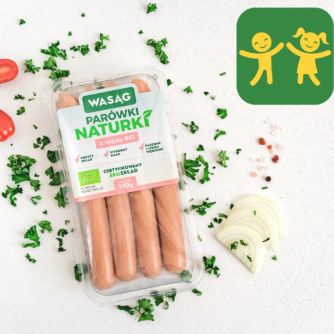 Parówki z indyka EKO Wasąg 150 g