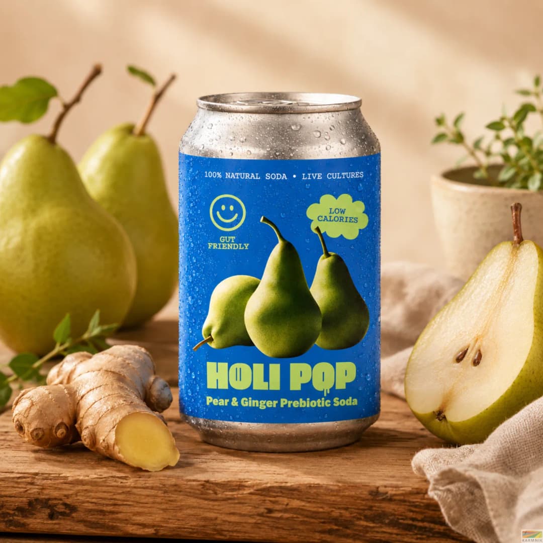 Napój prebiotyczny z gruszką i imbirem 330 ml