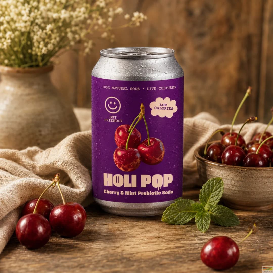 Napój prebiotyczny z wiśnią i miętą 330 ml