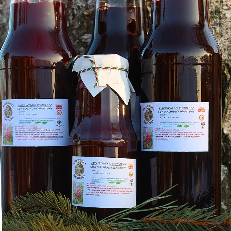 Sok malinowy EKO 310 ml